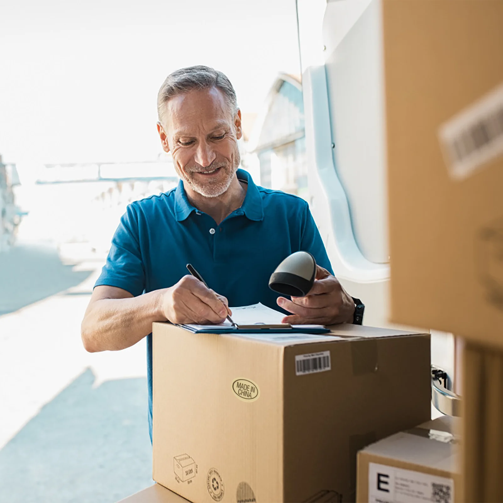 

11700 шт. импортных из Китая желтых наклеек с черным текстом, с сильной адгезией, водонепроницаемые этикетки для упаковки, деталей, указания страны происхождения