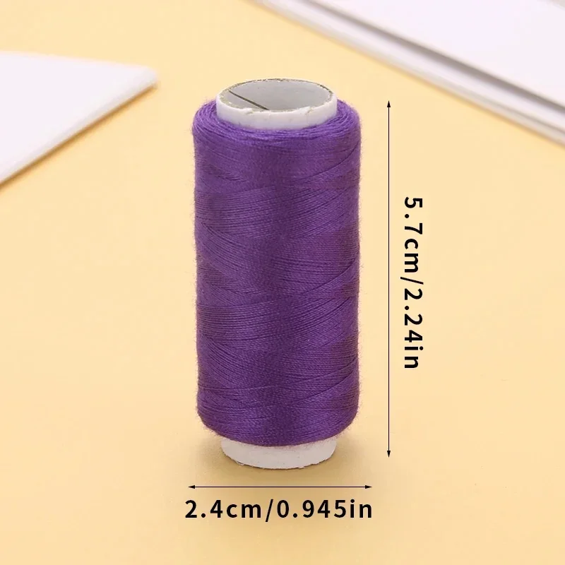 24 rolls, colored sewing thread, household hand woven sewing supplies