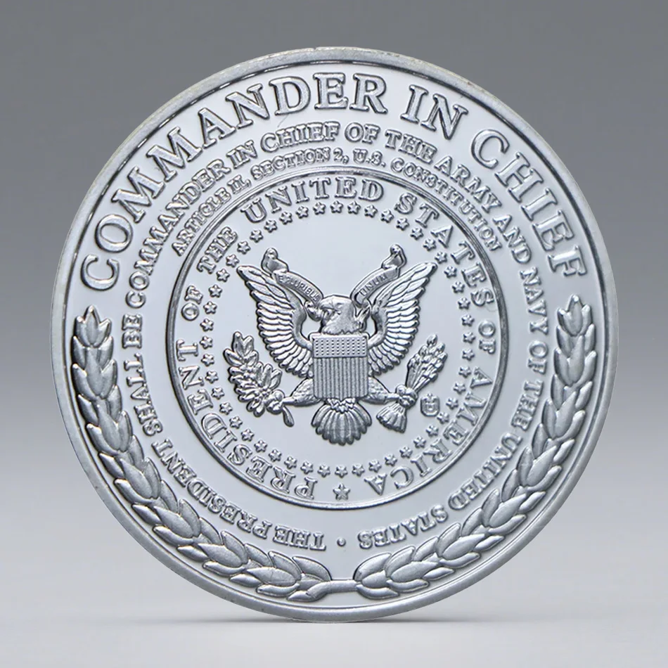 عملة لينكولن التذكارية المطلية بالفضة للرئيس الأمريكي أبراهام 1861 عملة قابلة للجمع