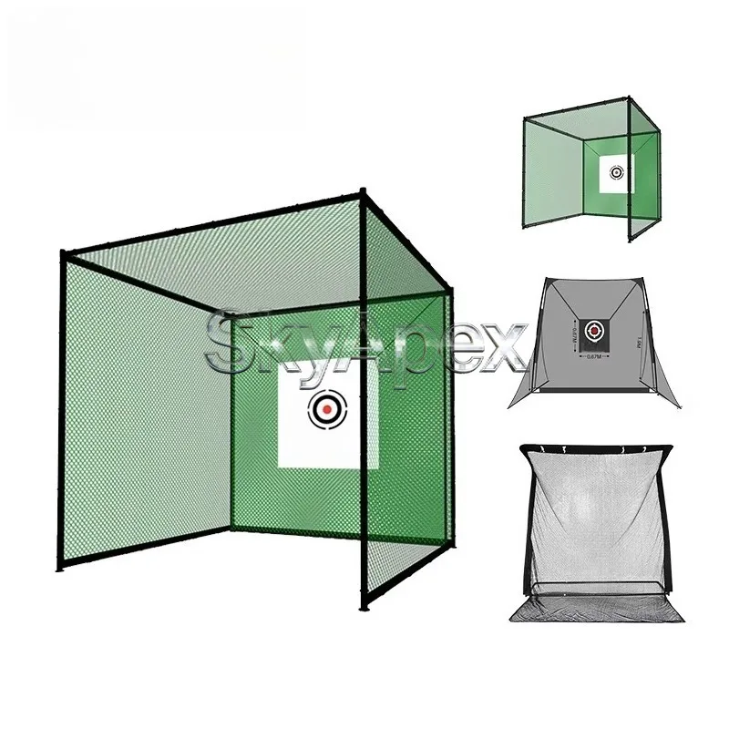 Golf Hitting Net Outdoor Training Aids For Practice Stable Frame Construction For Backyard Swing Drills And Golf Skill Exercises
