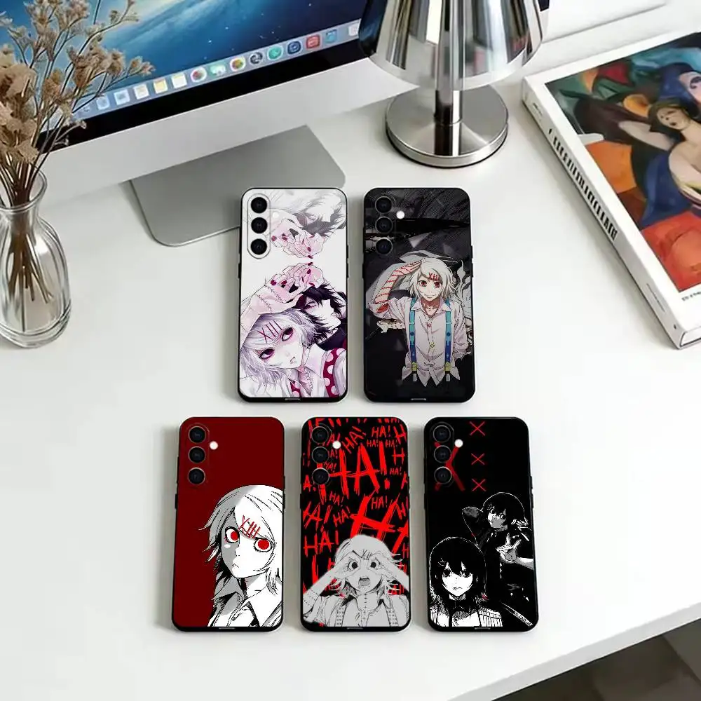 Anime Tokyo Ghoul Juuzou Suzuya  Phone Case Black Silicone Soft For Samsung Galaxy A73,A72,A71,A70,A53,A52,A51