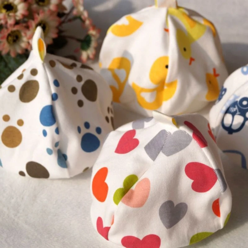 

Mother Nest Baby Hats Animal Printed Baby Hats Caps Soft Beanie Hat Newborn Fabric for Newborn Baby Accessories