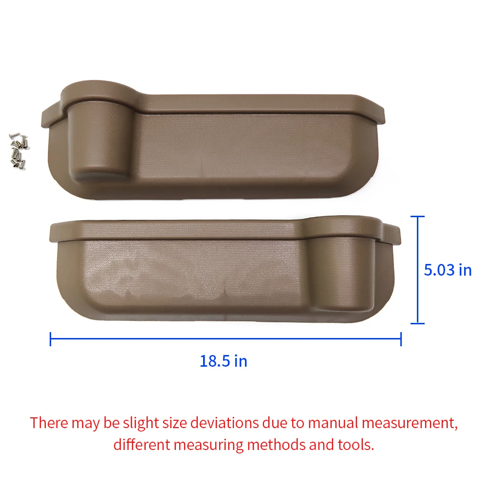 Gray&Brown Door Pockets Storage Box Cup Holder For Toyota Land Cruiser 70 Seires LC70/71/76/77/79 Accessories