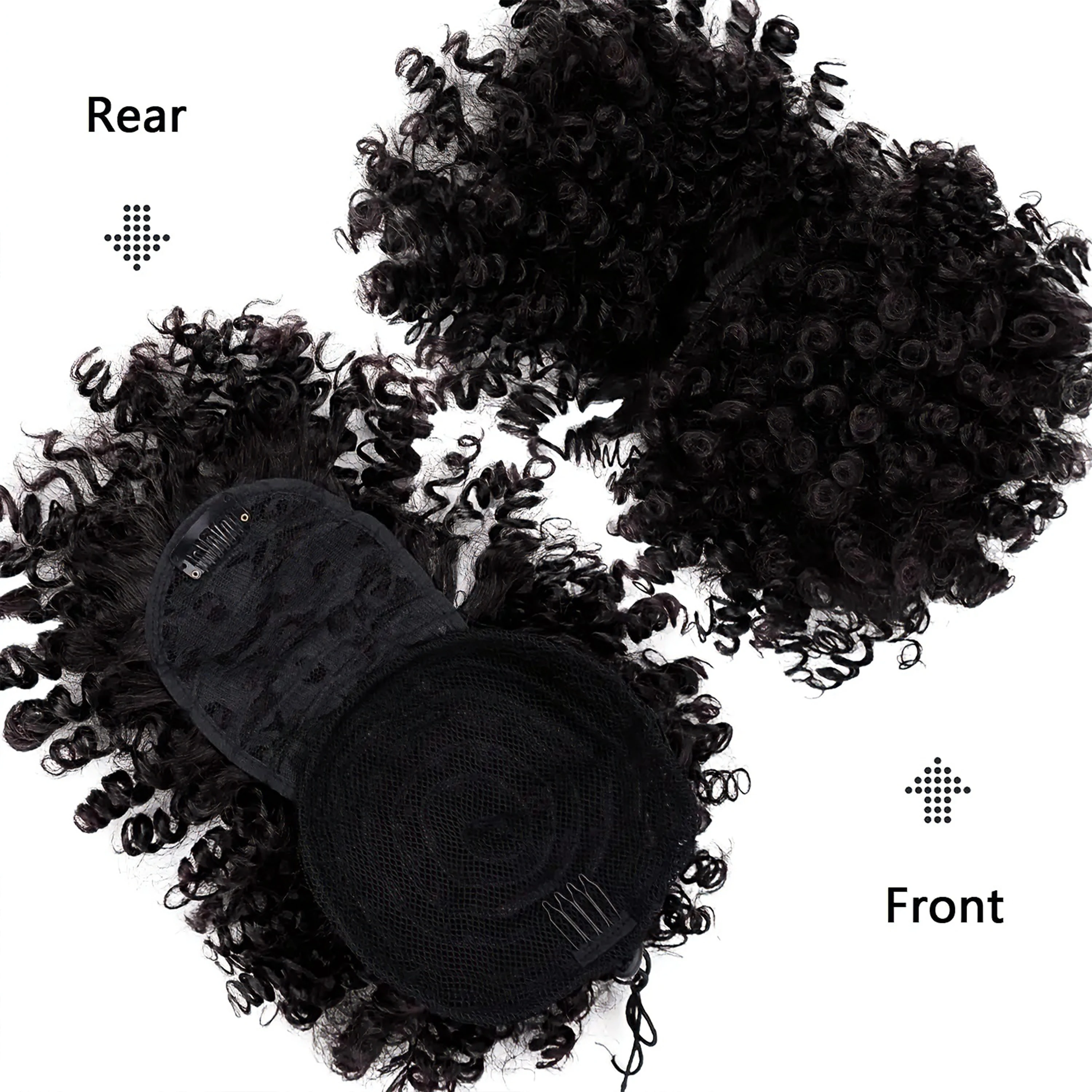 Flauschiger, kraushaariger Afr – Drawstring Afro Curly Puff Ponytail Bewertung und Preis