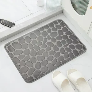 1pc Anti-Slip Cobblestone Floor Mat for Bathroom, and Absorbs Water and Reduces Slips and Falls
