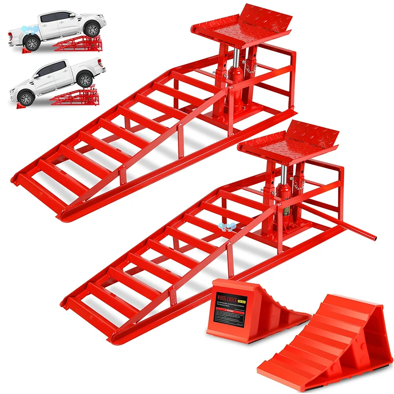 

Duty 3 Ton Anti-slip Vehicle Hydraulic Home Garage Car Repair and Maintenance Lift Tool Hydraulic Car Ramp