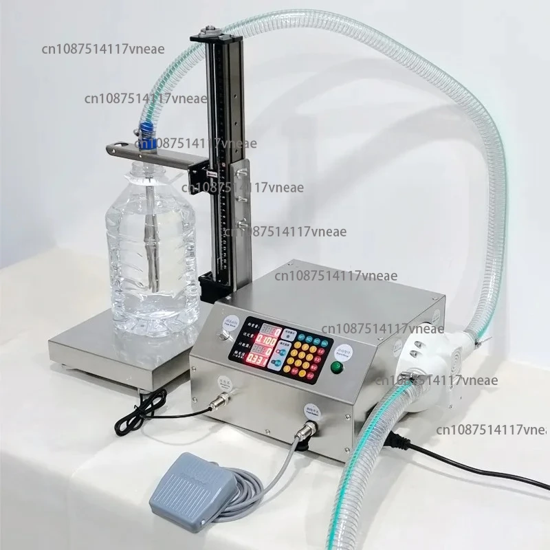 Automatic Weighing Single Head Quantitative Filling Machine Beer Beverage Oil Bottle Filler Digital Control Panel for Bottles