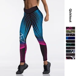 Sexy High Waist Elasticity Women Digital Printed Leggings Push Up Strength Pants