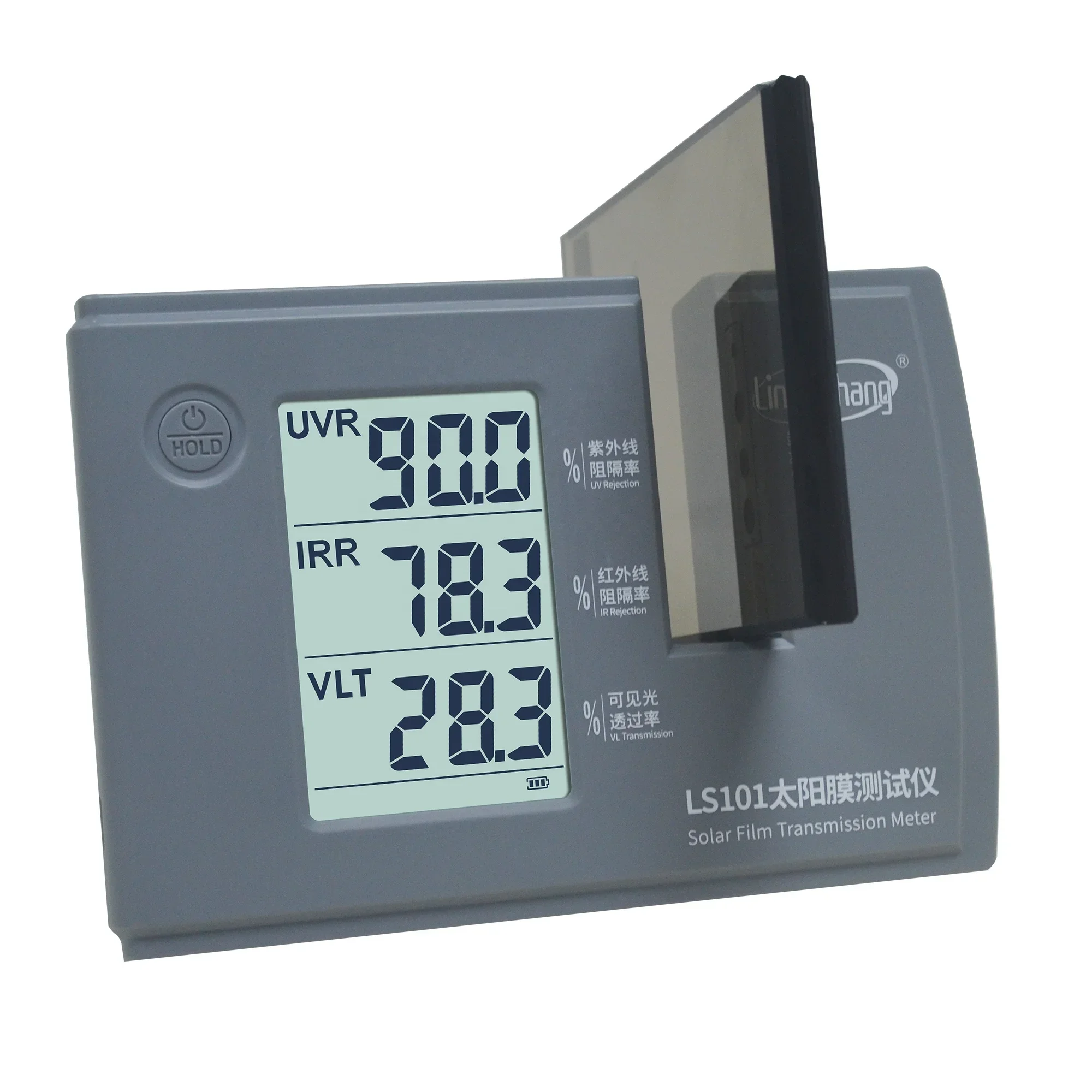 Portable Window Tint Meter Linshang LS101 Transmission Meter for Ultraviolet Infrared Rejection Rate Visible Light Transmission