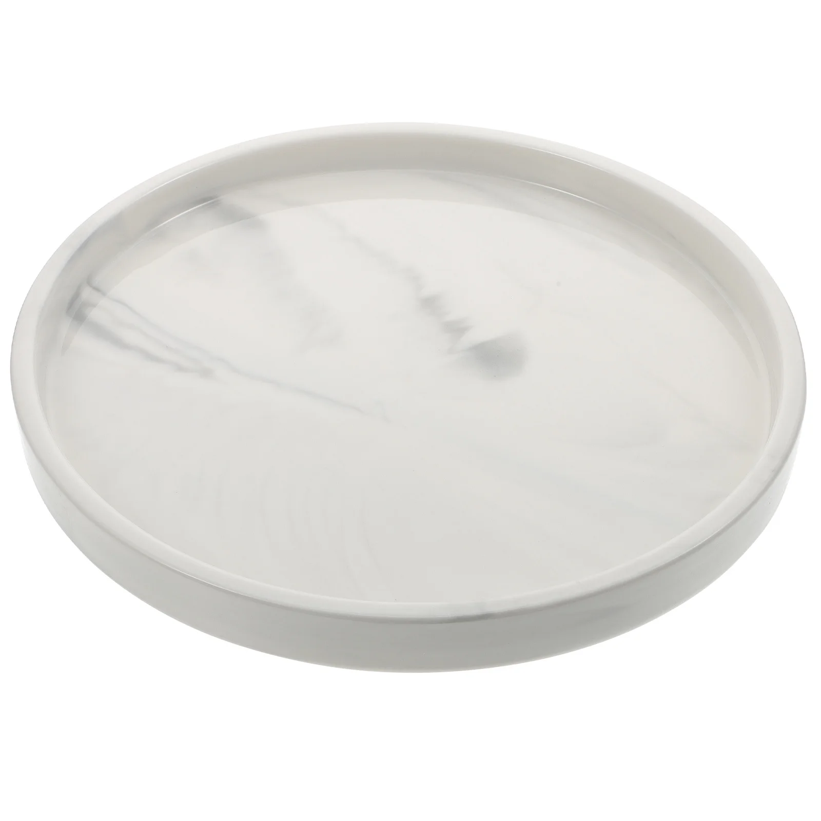 1Pcs Ceramic Jewelry Storage Tray Small Marbling Plate Multipurpose Organizer for Cosmetics Rings Watches Decorative Desktop