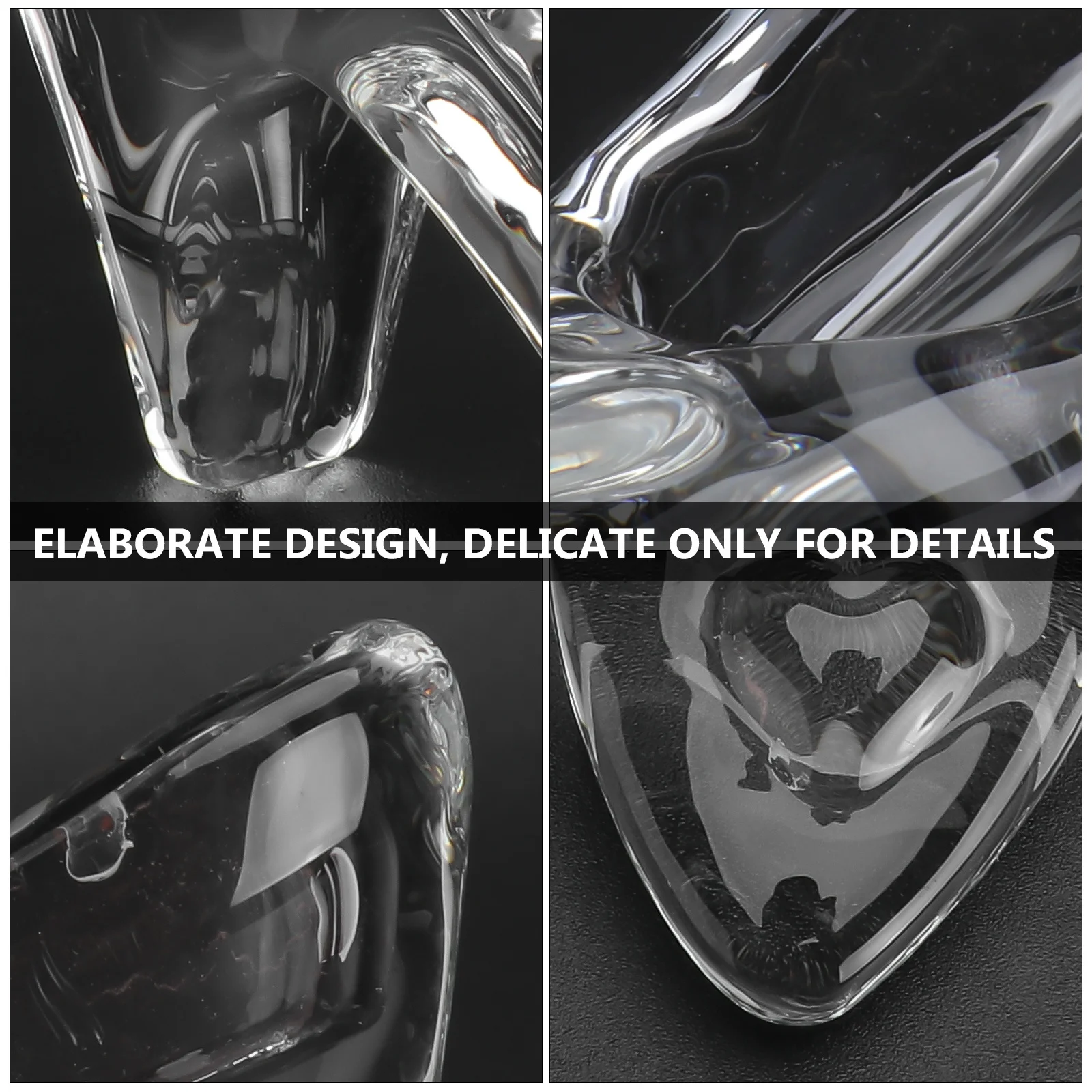 

1Pcs Crystal High Heel Shoe Decorative Mini Transparent Shoe Adornment Desktop Decoration Wedding Props Creative Gift