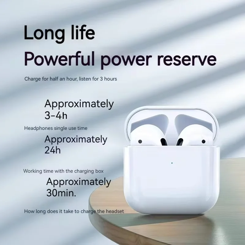 جديد Air Pro4 سماعات بلوتوث لاسلكية TWS سماعة داخل الأذن مرحبا فاي ستيريو الرياضة الألعاب سماعة ألعاب صغيرة Freepods لجميع الهواتف #2