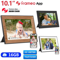 Frameo Digital Picture Frame 10.1 Inch 16GB Smart WiFi Digital Photo Frame with 1280x800 IPS HD Touch Screen Wall Mountable