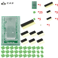 Compatible With MEGA2560 Double-side PCB Prototype Screw Terminal Block Shield Board Kit For Arduino Mega 2560 / Mega2560 R3