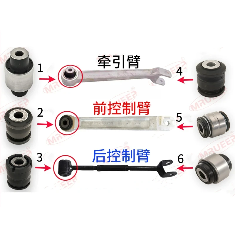 

Control Arm Bushing，Steering Knuckle Bushing for BYD TANG DM,EV ,DMI