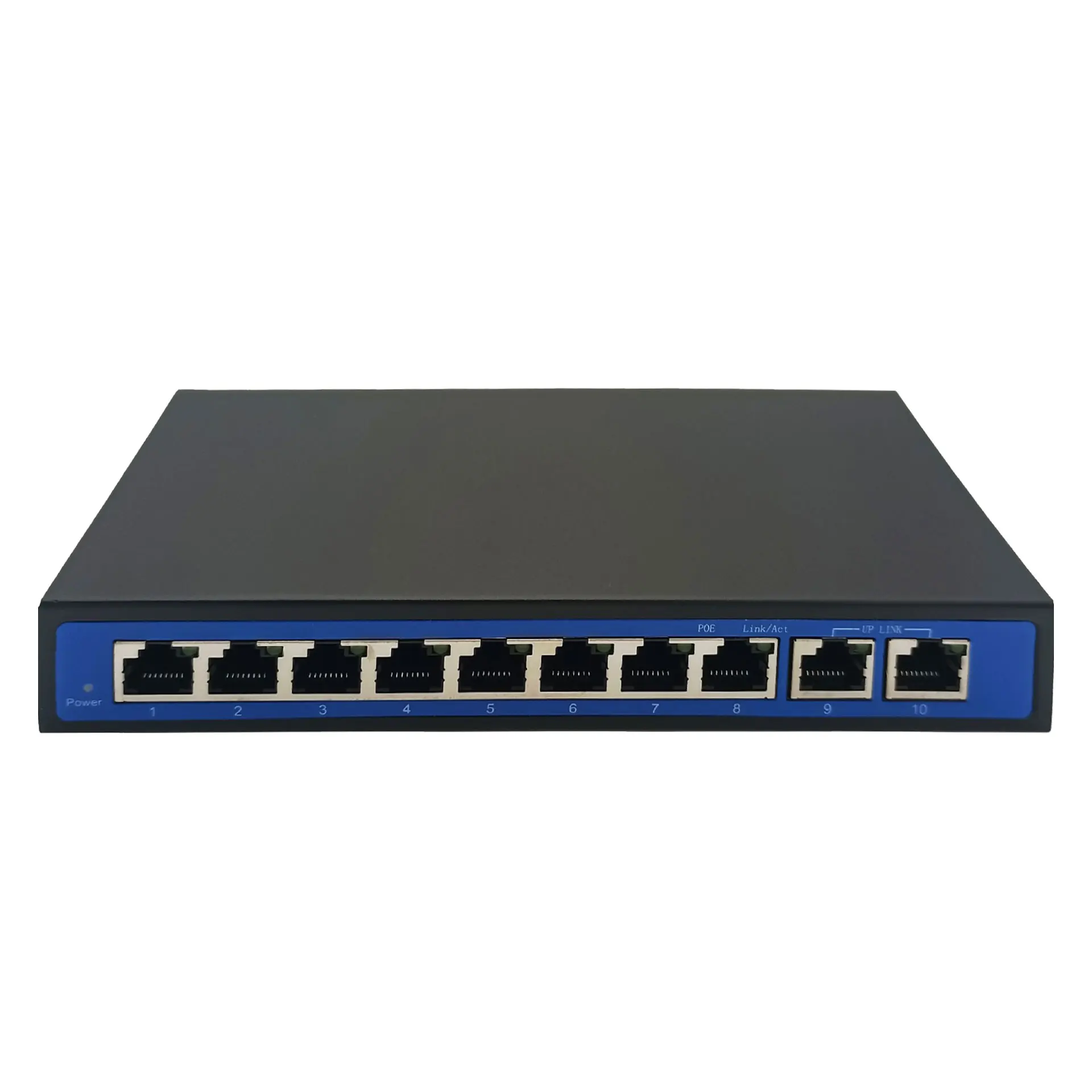 Switch PoE Uplink Ethernet a 4 porte 10/100M per videocitofono IP Switch POE a 8 + 2 porte
