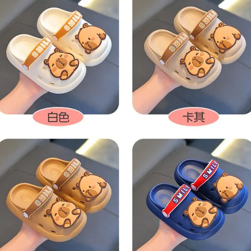 Kawaii Casual Shoe Childrens Shoes Summer Kids Sandals Soft Breathable Anti Slip Closed Toe Casual Outdoor Beach Playtime Hot