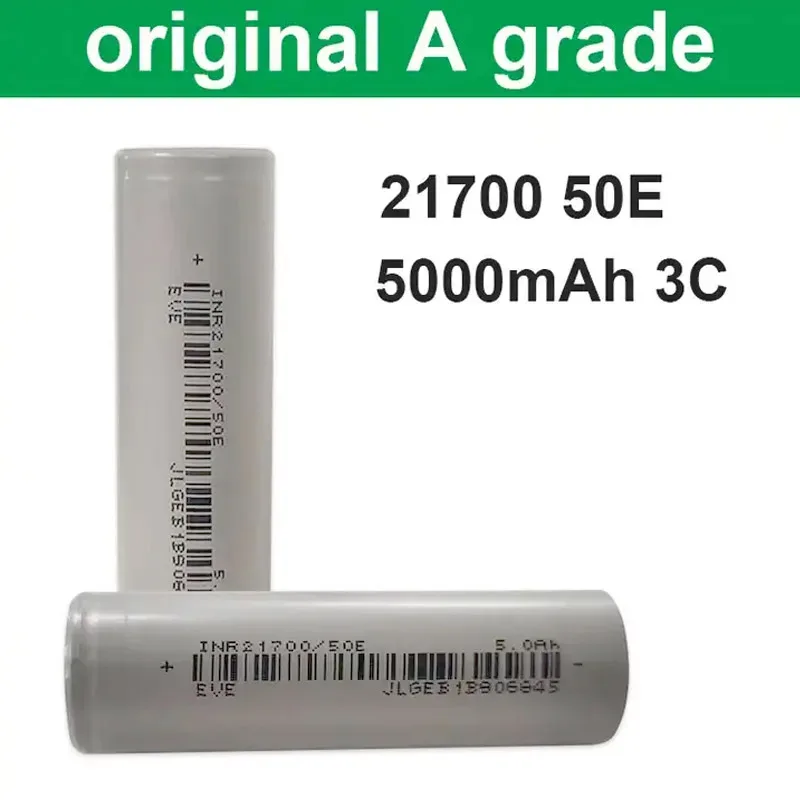 

10-30pcs EVE INR 21700 Battery High-capacity 5000mAh 50E 15A 3.7V Rechargeable 3C Li-ion Battery 21700 Battery For Battery Pack