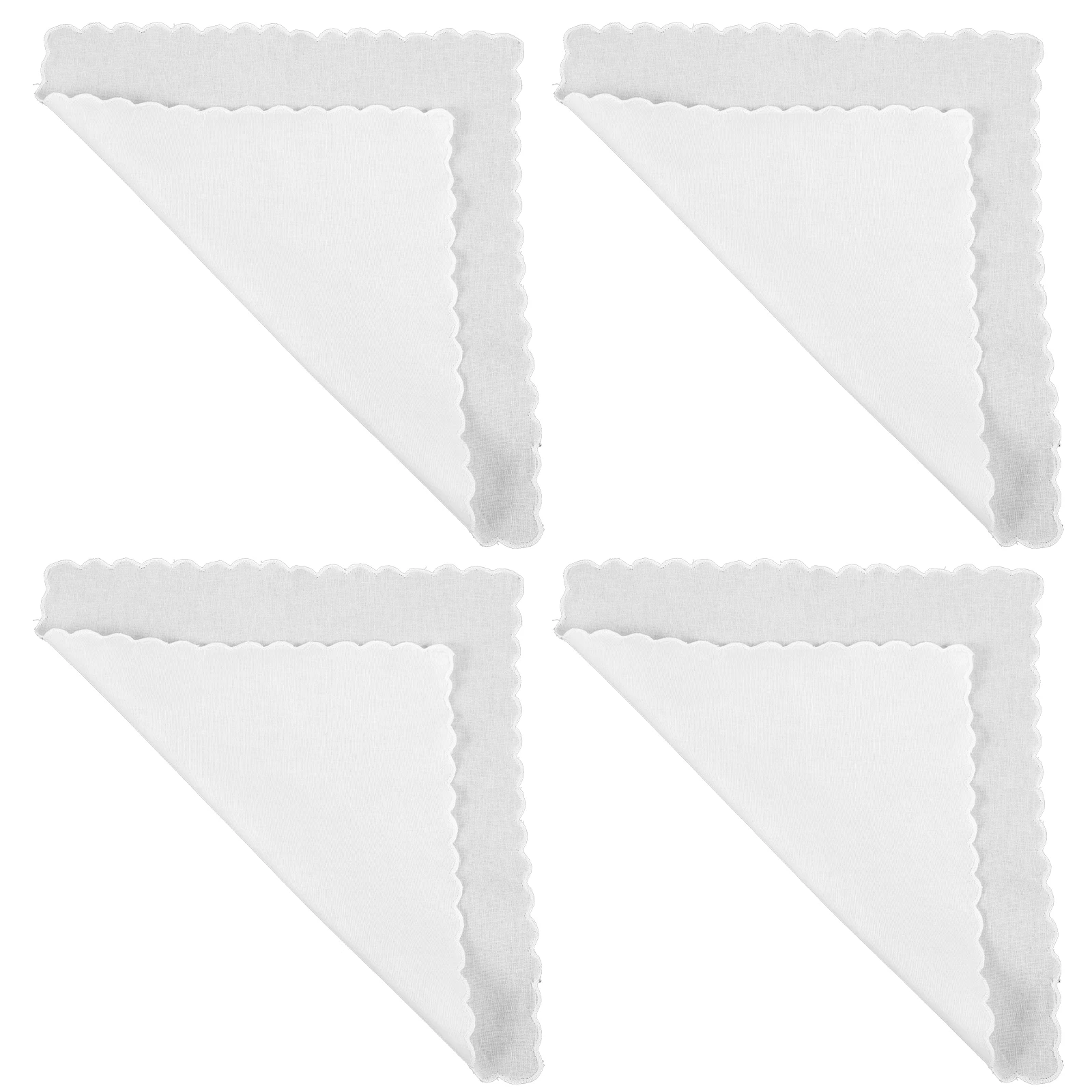 Hand-painted Cotton Painting Handkerchief Handkerchiefs White Square Scarves for Ladies DIY Tie-dye Drawing Supplies