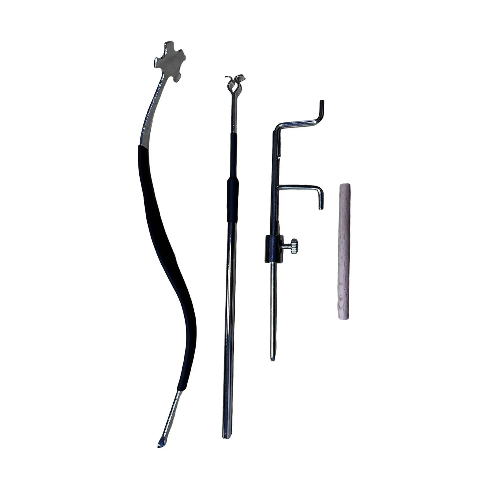 Violin Luthier Tools Metal Sound Post Gauge Clip Setter Retriever Accessories for Violin Repairs Adjustments Workshop
