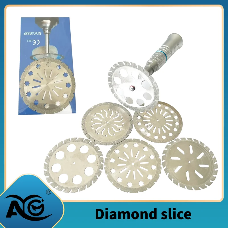 AG 1PCS Dental lab Double Sided Diamond Cutting Disc 45/50mm for separating polishing ceramic crown plaster or jade Diamond Disc