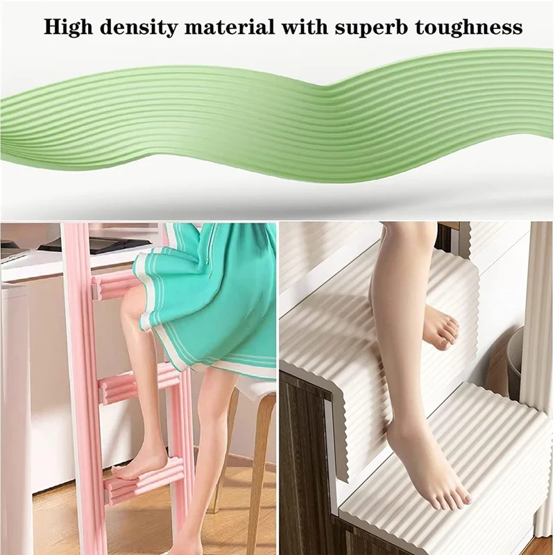 HHO-Bunk Bed Ladder Pads Foam Padding,Traction Treads For Stair Steps 6.5 Ft For Stair Steps,Soft Extra-Wide Edge Protector - view 2