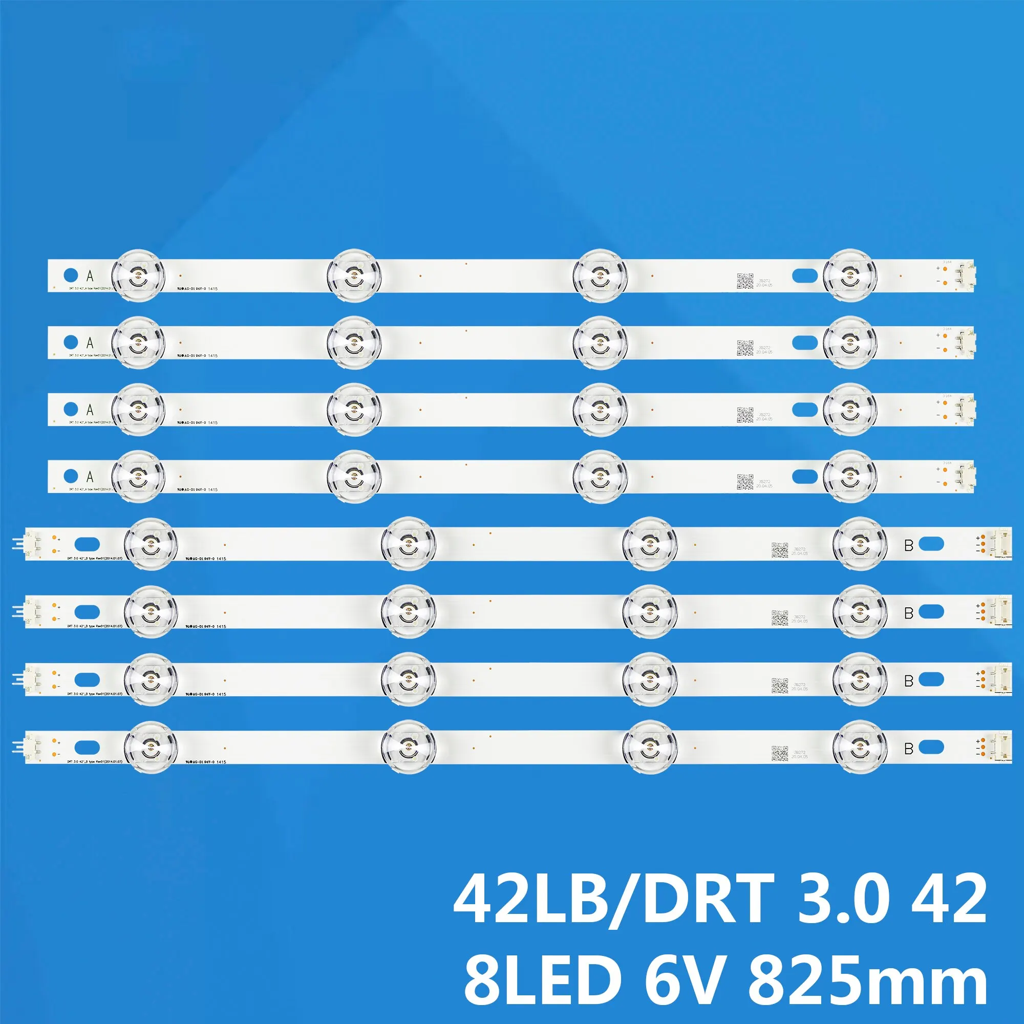 For LIg 42lb 8pcs/set TV Backlight Strip 6916l-1910a 6916l-1909a 6916l-1910b 6916l-1909b 6916l-1709c 1710c Lc420due nc420dun