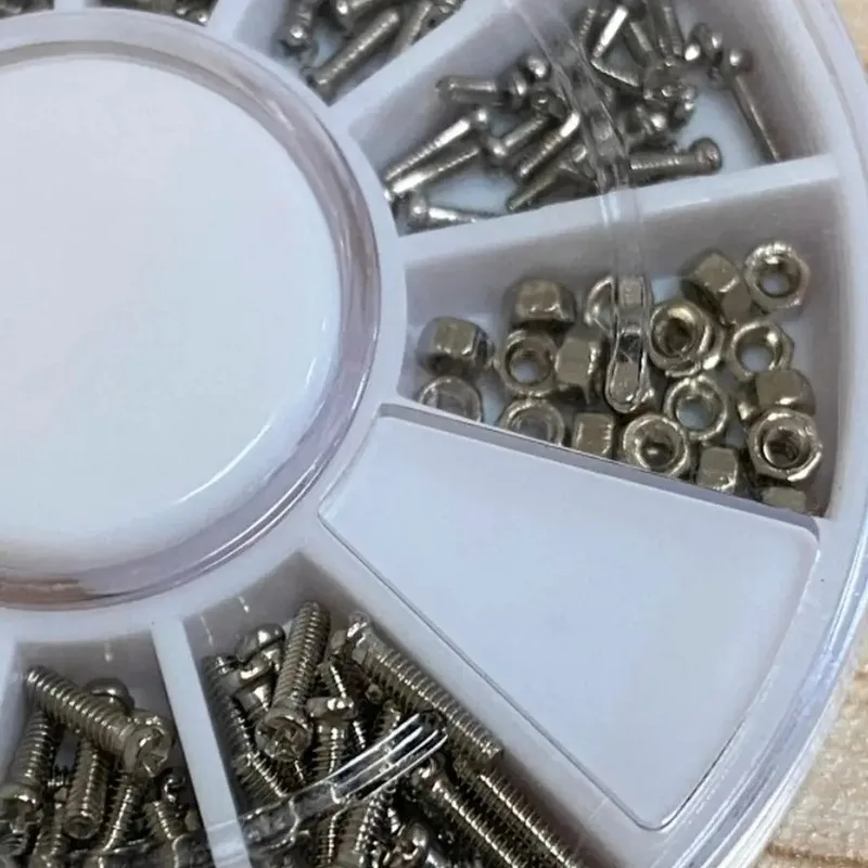 240Pcs Mini Small Eyeglass Screws Nickel-plated Eyeglass Screws and Bolts Glasses Watch Repair Screw Tool Kit M1.0 M1.2 M1.4 image 5