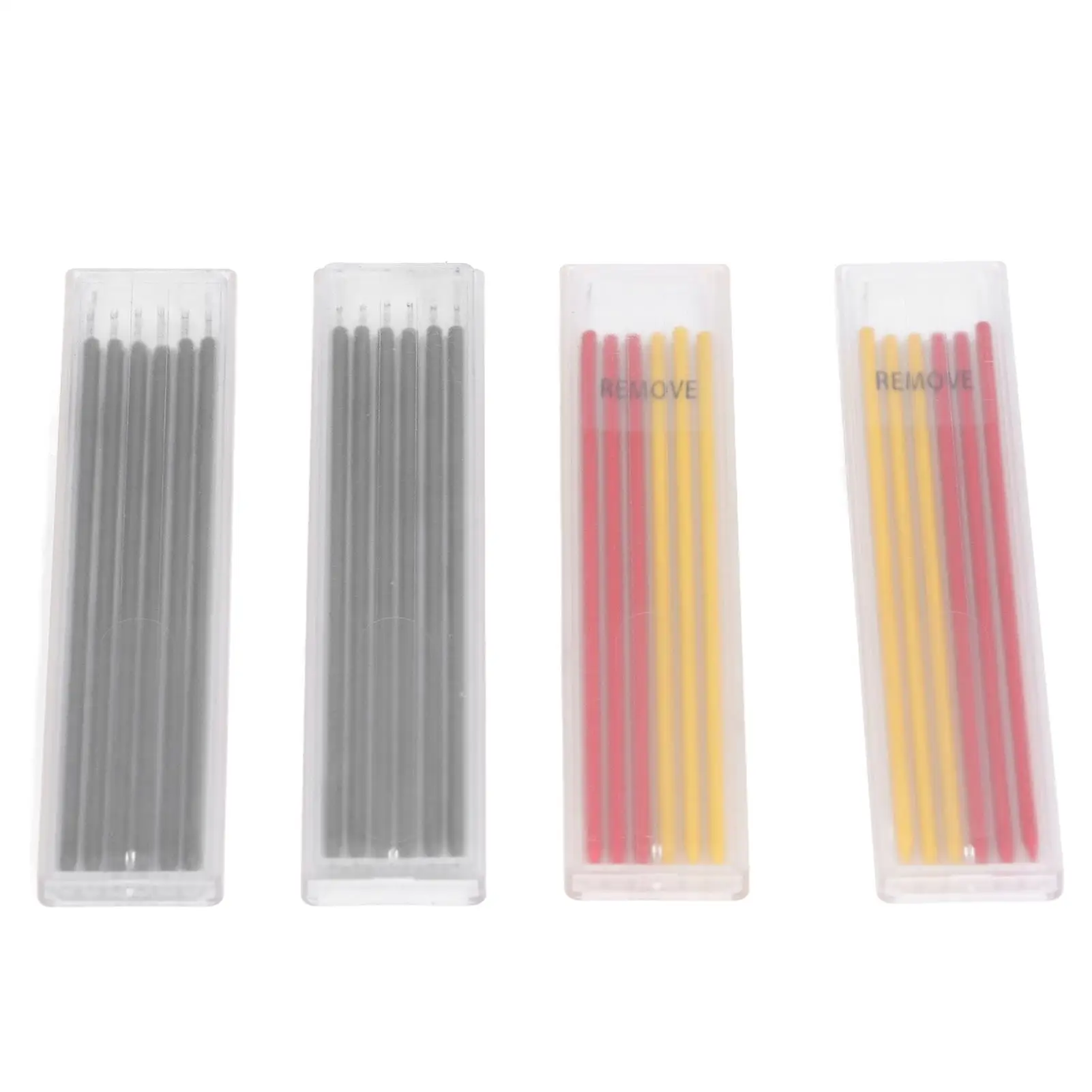 24Pcs Carpenter Pencil Refill Set for Woodworking   Red, Yellow, Black Marking Scribing Tool Kit on AliExpress