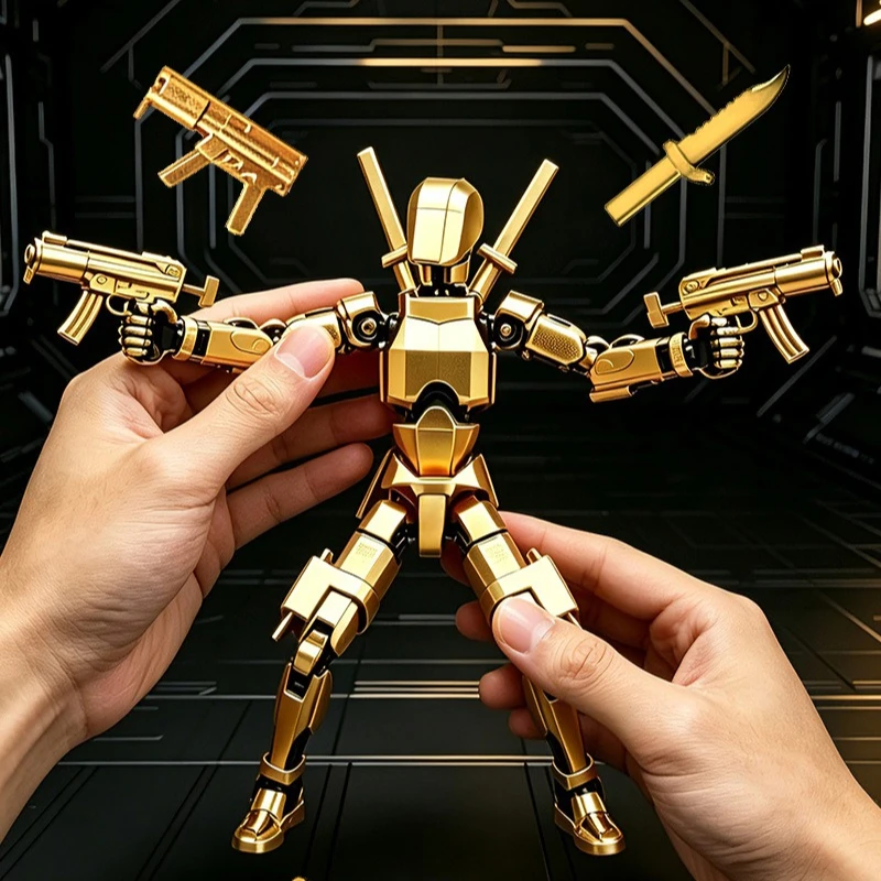 Dummy 13 Action Figure DIY Assemble Titan 13 Multi-articular Shapeshift Robot 3D Printer Action Figure Fidget Toy Christmas Gift