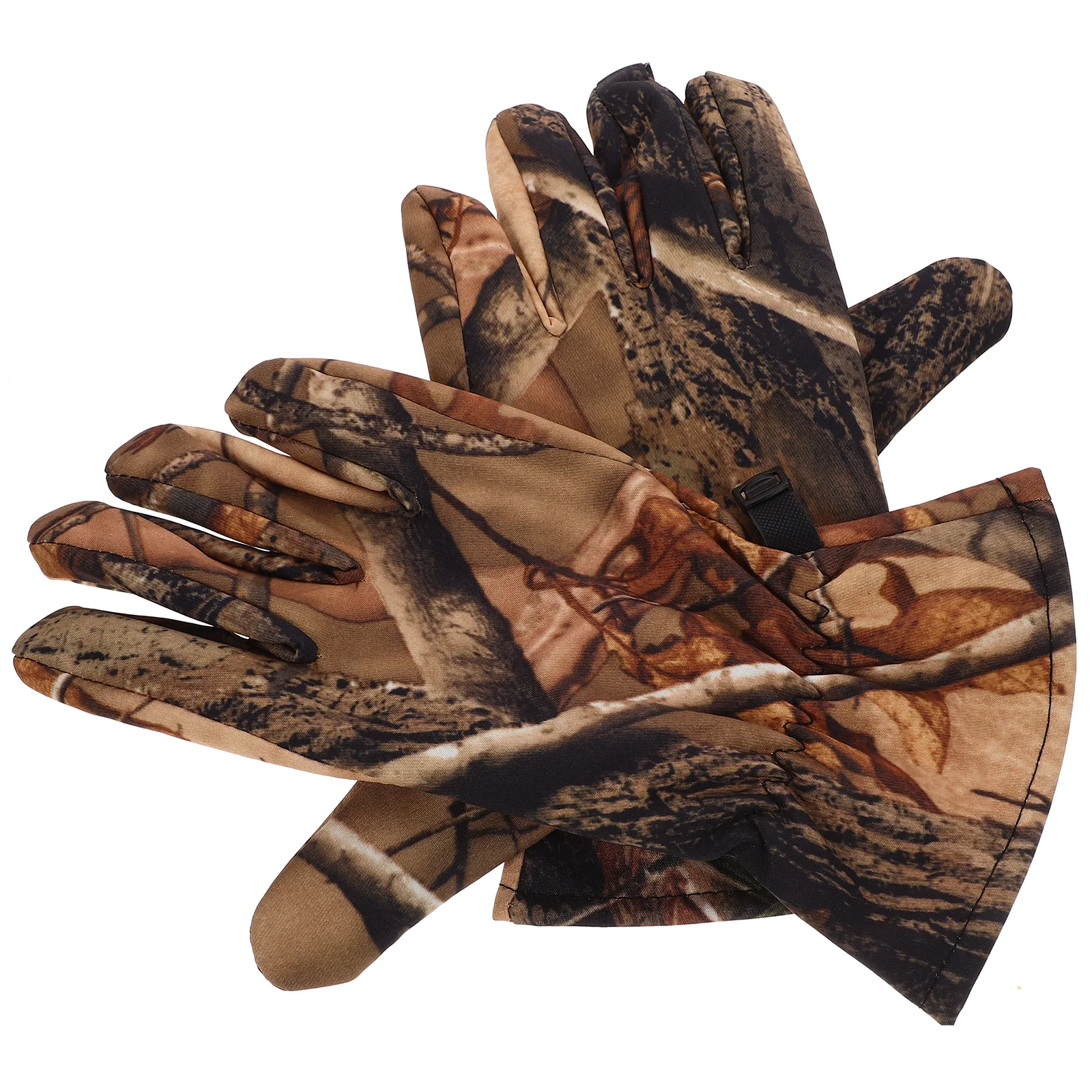 Guantes de caza dedo completo para hombre Camo esquí al aire libre camuflaje a prueba de viento Motocross impermeable antideslizante cálido