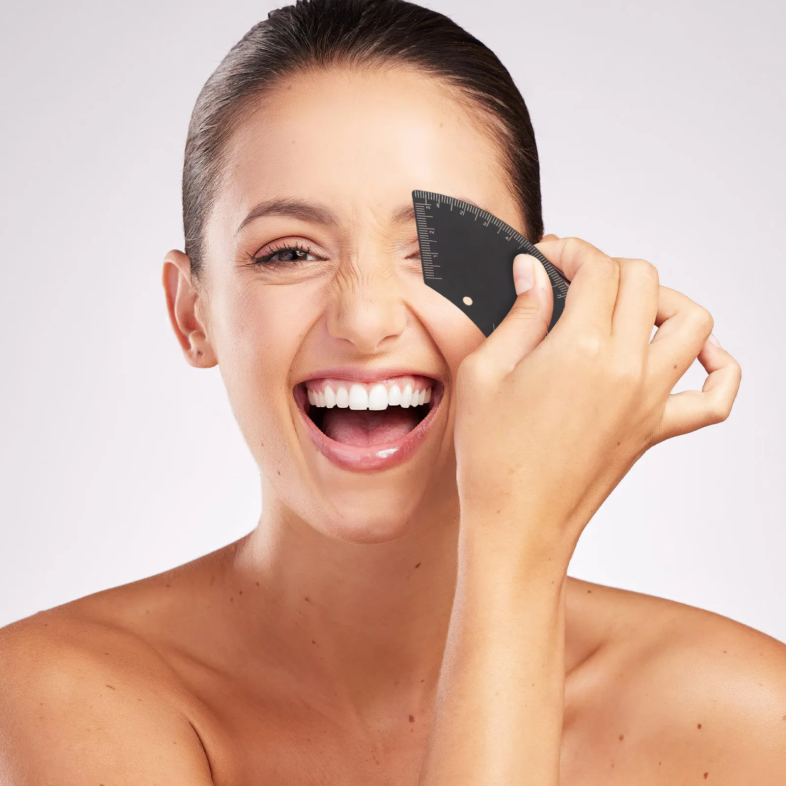 3Pcs Eyebrow Mapping Ruler Tool Accurate Brow Positioning Measurement Portable Eyebrow Shaping Tool Kit Fast Drawing Brow Ruler