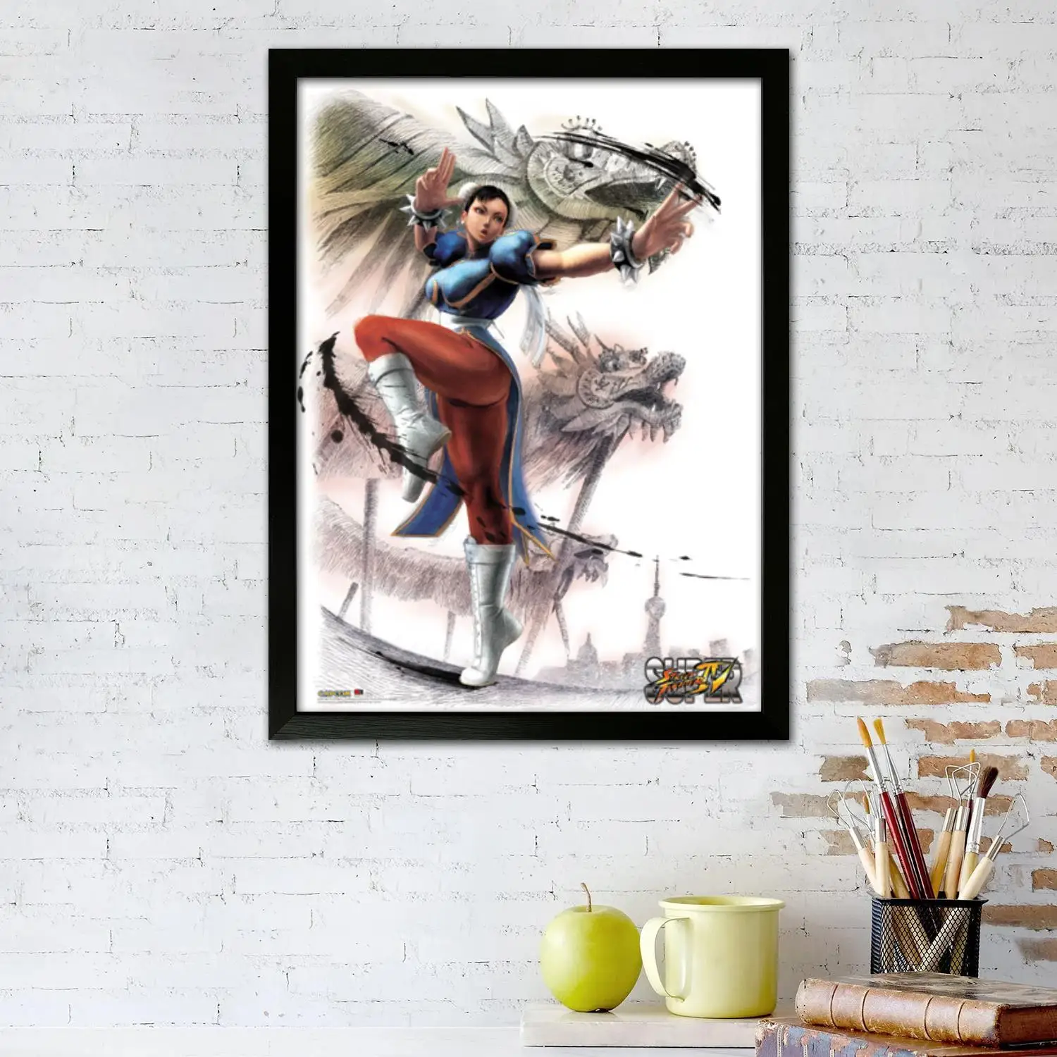 chun li Canvas Art Poster, Wall Art Picture Print, Modern Family Bedroom Decor Posters,Decorative painting