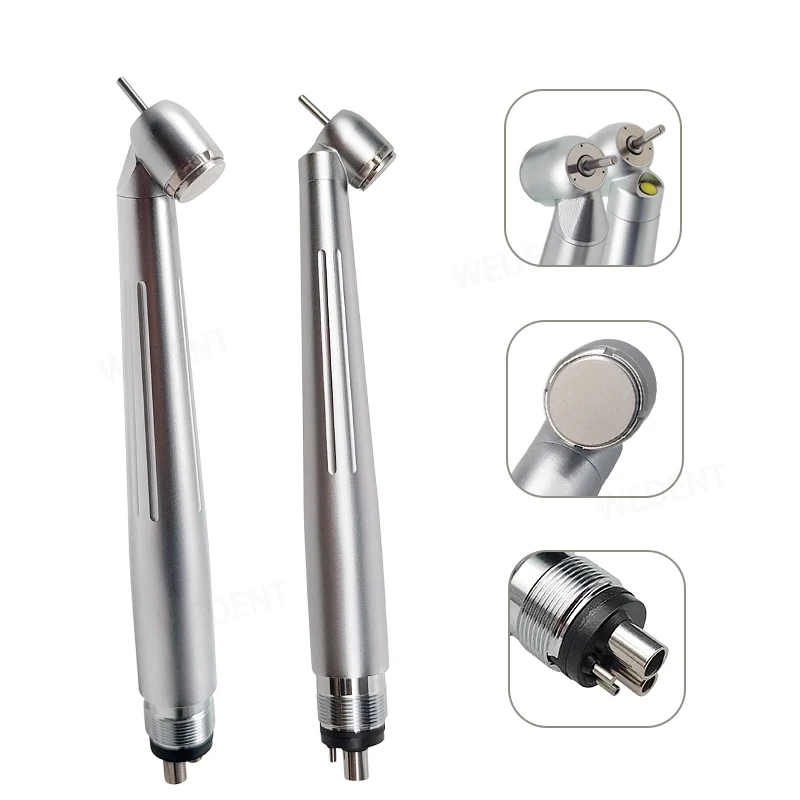 WEDENT Surgery Handpiece 45 Degree Back Cover Exhaust High Speed Surgical with E-generator Light