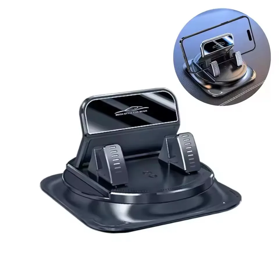 360° Degree Car Mobile Phone Mount Anti Slip Silicone Dashboard Phone Holder Free Rotation Universal Head-Up Navigation Holder