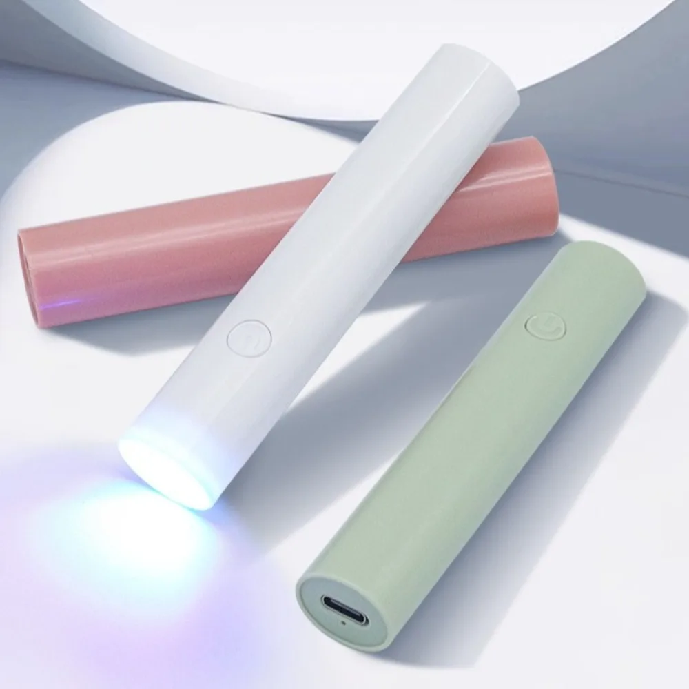 ใหม่มือถือเครื่องเป่าเล็บแบบพกพา USB ชาร์จ UV Light ปากกาสไตล์มินิเล็บเจลโคมไฟอบแห้งเล็บ DIY เครื่องมือ