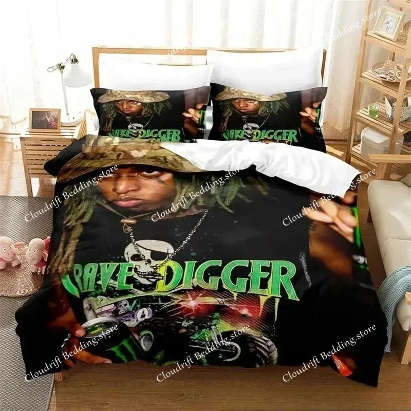 

3D Print Zillakami Rapper Bedding Set Boys Girls Twin Queen King Size Duvet Cover Pillowcase Bed boys Teen Adults026
