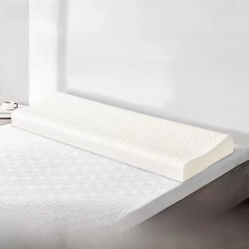 

Латексная подушка для пар с длинным выступом для поддержки шеи, универсальный дизайн, высокое содержание латекса, для домашнего использования