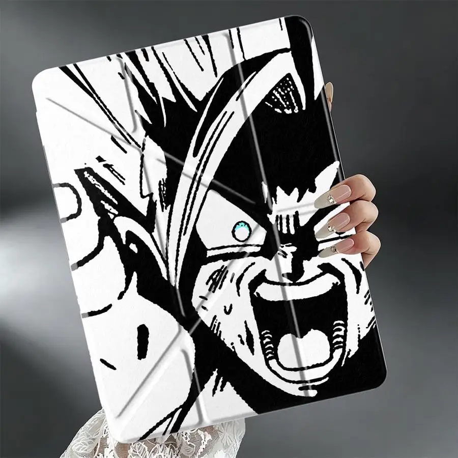 With Pen Slot Cover Tablet Case For iPad 9th 12th 11th Mini 7 6 5 Pro 13 2025 2026 Air 8 M2 M3 3 10th Gen D-Dragons Balls Gokus
