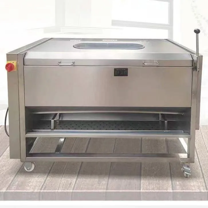 Yjq automatic fruit and vegetable cleaning peeling machine potato carrot brush cleaning mud peeling machine