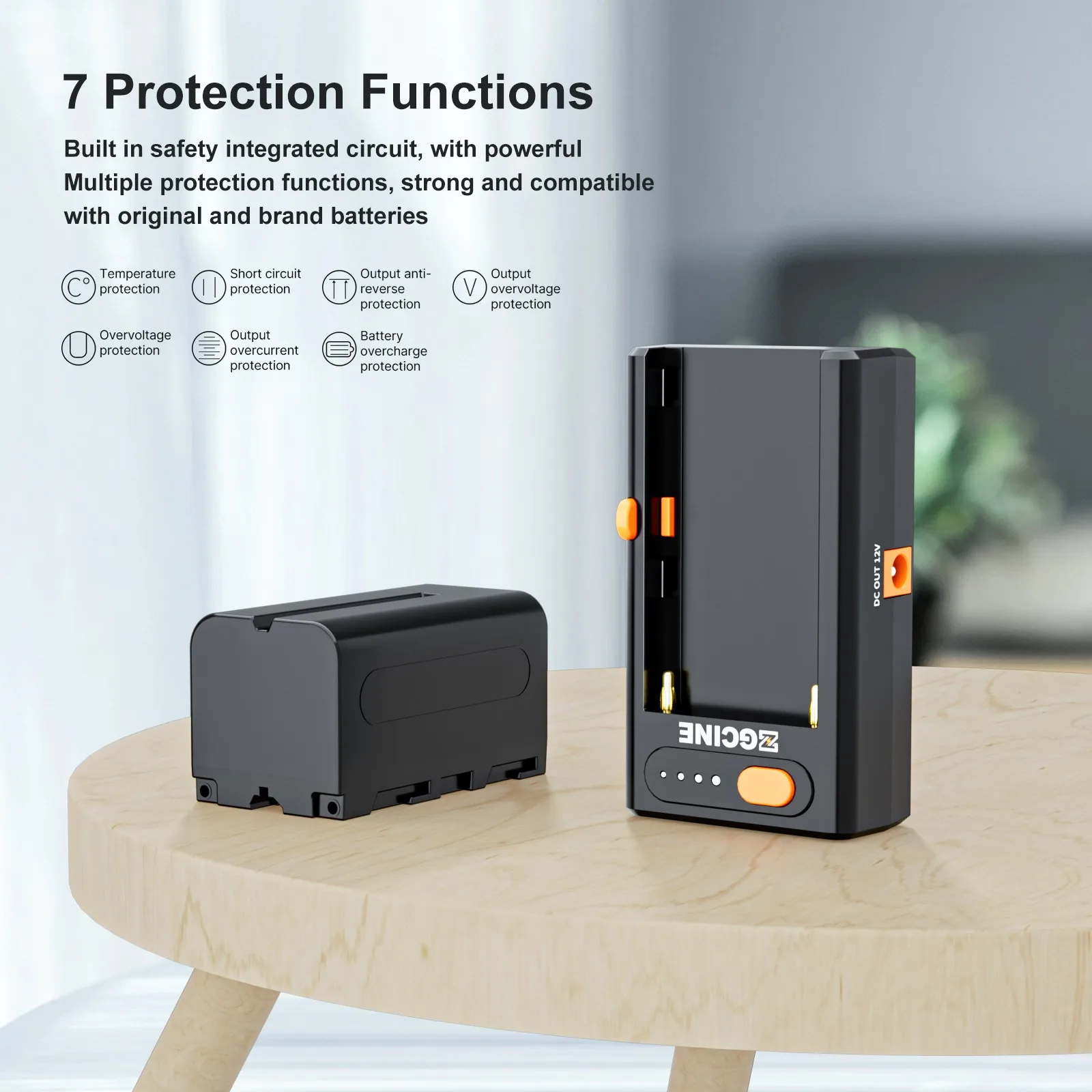 ZGCINE NPF-02 Battery Charger PD Fast Charging for Sony NP-F970 NP-F750 F550 Battery  for SONY HVR-HD1000 HVR-HD1000E HVR-V1J