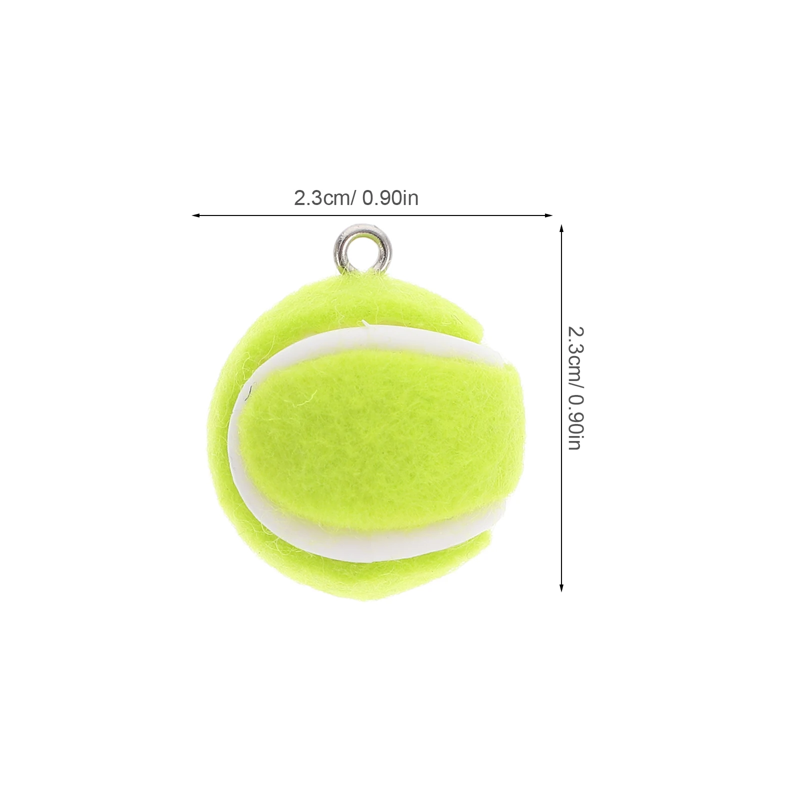 

10pcs Mini Tennis Pendant Creative Sports Charms Earring Keychain Durable Material Portable Size Versatile Jewelry Making