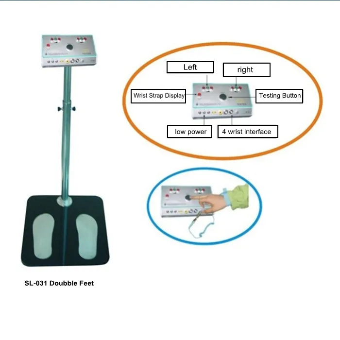 both feet Human surface static tester,Footwear Anti-static Tester