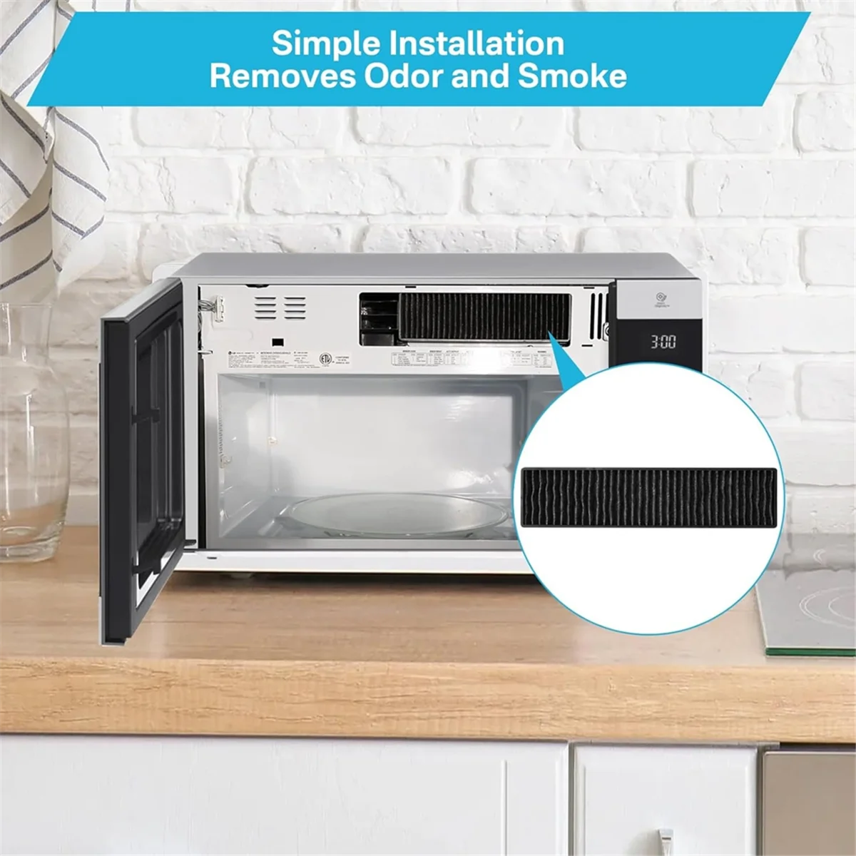 5230W1A003A Sostituzione del filtro al carbone per microonde per il filtro a microonde sostituisce LMV1650ST LMV1650SW-T33C