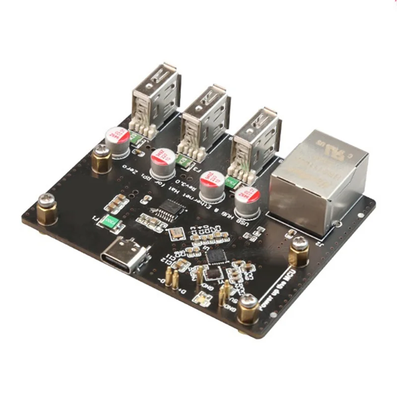 

Stylish-Rpi0-3U1ETH Riser Card For Raspberry Pi Zero Expansion Board With 100Mbps Ethernet Port 3X USB 2.0 Ports