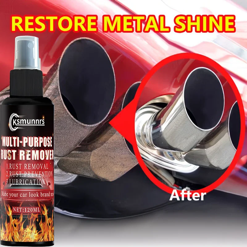 

Car and Motorcycle Exhaust Pipe Rust Remover - Multi-Purpose Metal Deep Cleaning, Safe & Gentle Formula, High Penetration Power,