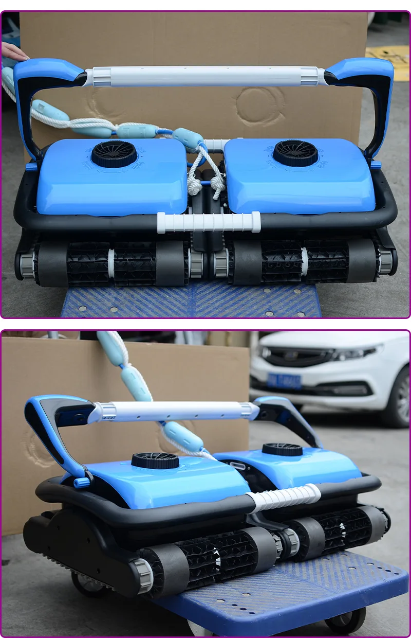 Hochleistungs-Doppelkopf-Automatikroboter, Wasserkrone, Wandkletterung, Abwasser, Saugnapf, Poolreinigung, Pool-Werkzeug-Zubehör