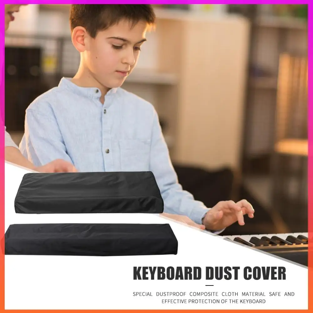 Hot Sale elektronische pianohoes Bekwame vervaardiging Sleutel Elektronische digitale pianohoes Stofdichte pianotoetsenbordhoes Zwart