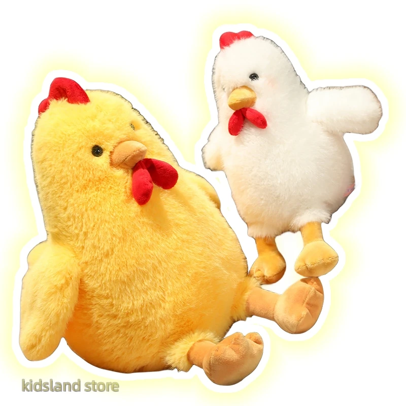 

Kawaii Round Fat Chicken Yellow White Chicken Plush Toy Cartoon Chicken Plush Toy Decorated Bedroom Gift For Boys And Girls