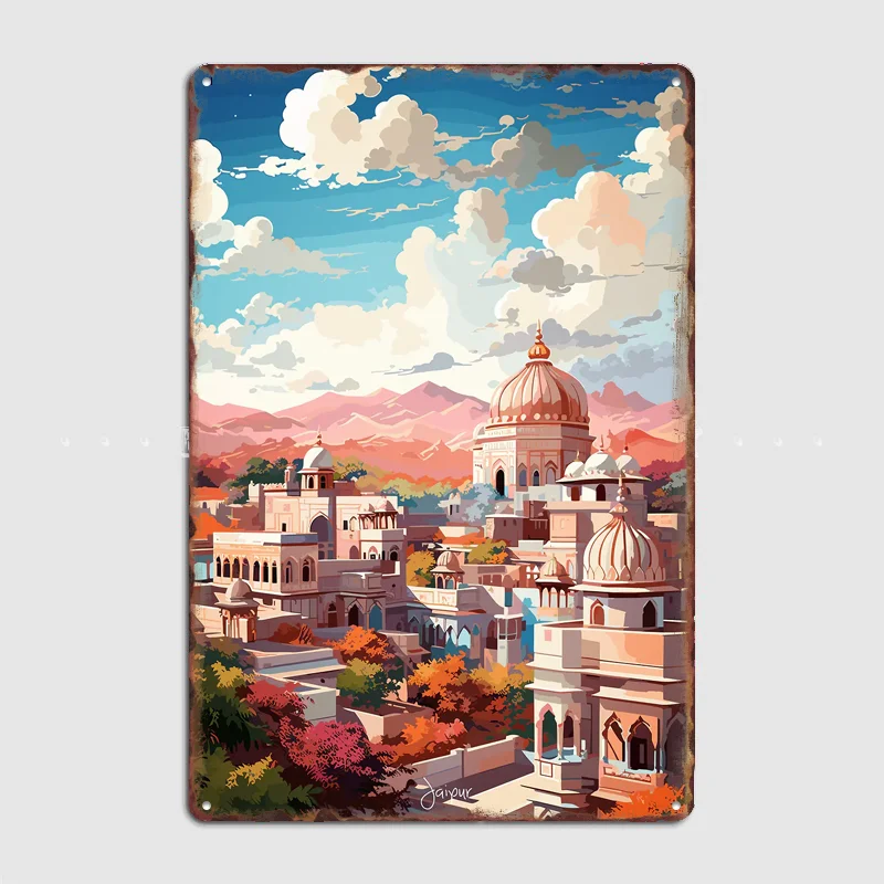 Home Decor Jaipur - Lukisan Minyak JAIPUR Tempat Wisata Poster